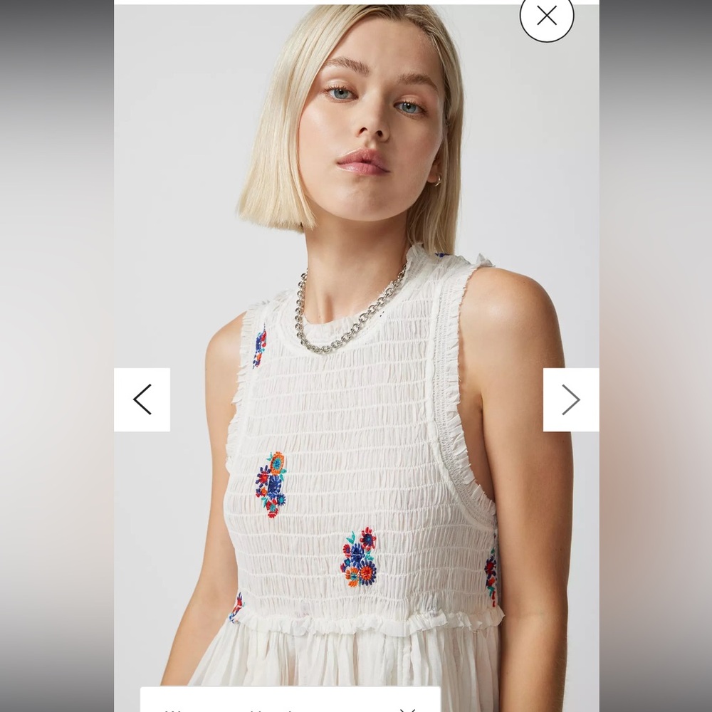 Urban outfitters Blaine Embroidered floral midi dress
